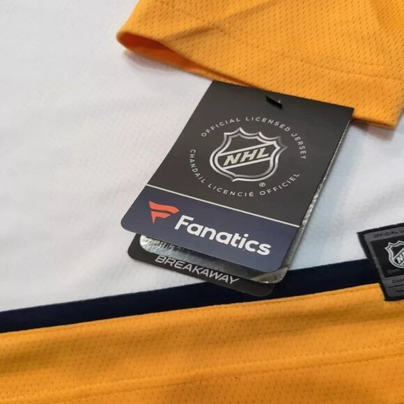 NEW Nashville Predators STITCHED Fanatics NHL Hockey Jersey Boys Youth L/XL - Picture 7 of 10